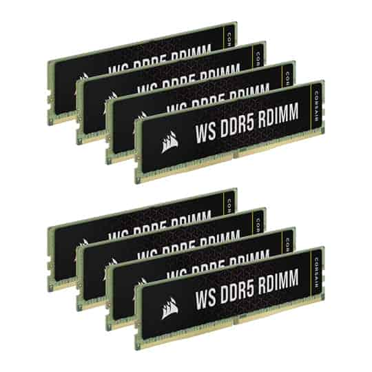 (image for) CORSAIR WS DDR5 RDIMM 128GB (8x16GB) DDR5-5600 Workstation Memory Kit